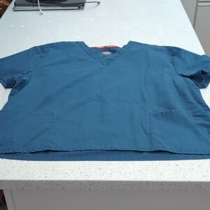 Dickies Teal V-Neck Scrub Top